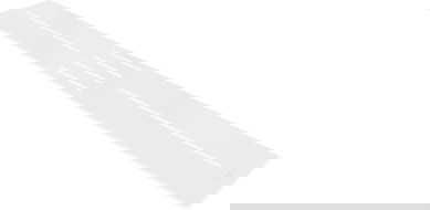 Mexen Toro máscara para plato de ducha 170-200 cm, blanca - 43930020