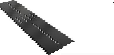 Mexen Toro douchebak afdekking 170-200 cm, zwart - 43930070