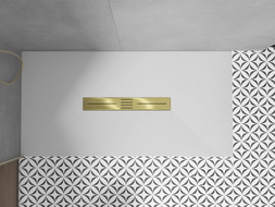 Mexen Toro douchebakbekleding 100-120 cm, goud - 43910050