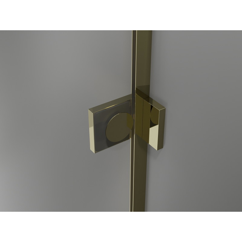 Mexen Lunar L Duo levo odpirna pršna kabina 120 x 85 cm, prozorna, zlata - 834L-120L-085P-50-00