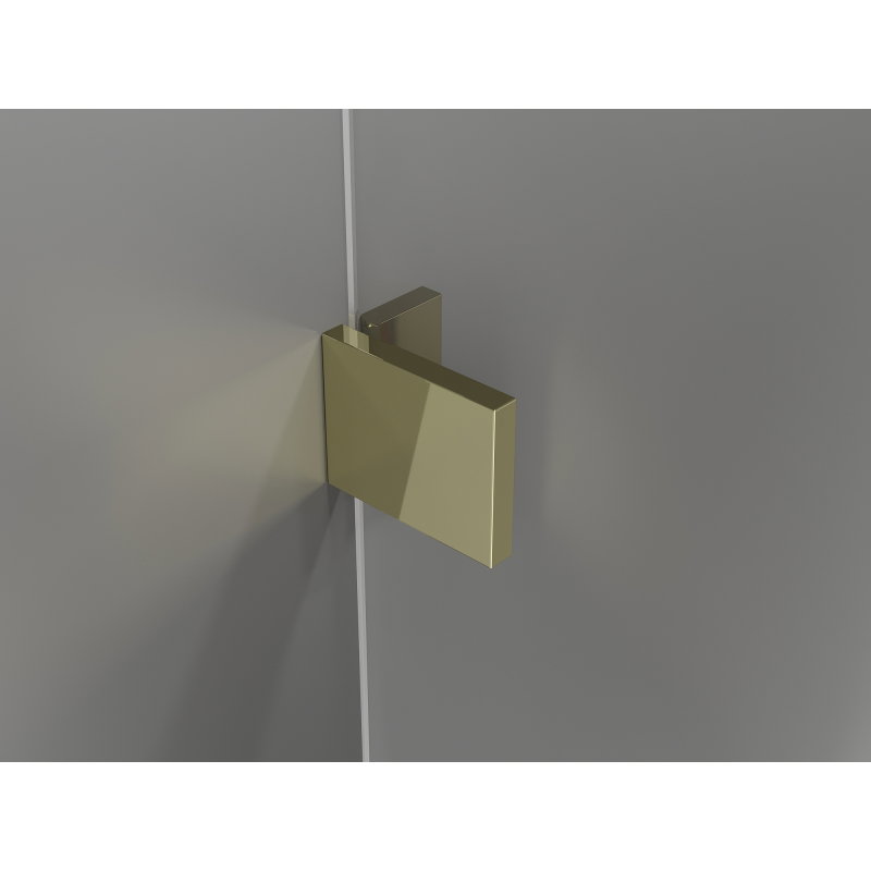 Mexen Lunar L Duo Duschkabine lénks Scharnéier lénks 120 x 95 cm, transparent, gëllen - 834L-120L-095P-50-00