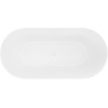 Mexen Luna Slim vabaduseb vann 170 x 75 cm, valge, valge ülevool - 52041707500-20