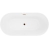 Mexen Luna Slim vanni vabalt seisev 170 x 75 cm, valge, ülevool roosa kuld - 52041707500-60