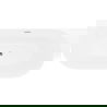 Mexen Oval Slim freistehende Wandbadewanne 170 x 80 cm, weiß, Überlauf Chrom - 52661708000-01
