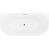 Mexen Oval Slim wanna wolnostojąca przyścienna 170 x 80 cm, biała, przelew chrom - 52661708000-01