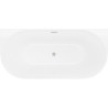 Mexen Oval Slim vaba seisev seinavann 170 x 80 cm, valge, harjatud nikliga ülevool - 52661708000-97