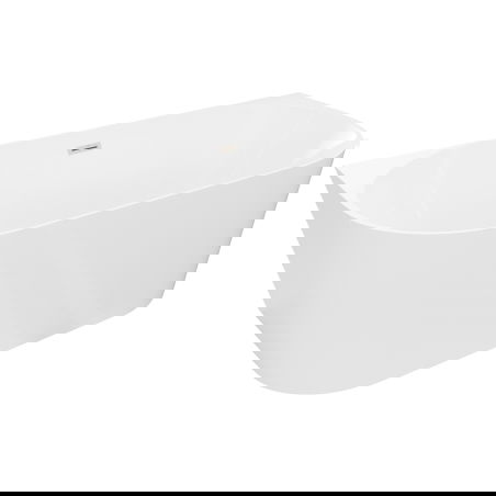 Mexen Oval Slim μπανιέρα ελεύθερης τοποθέτησης προστοιχισμένη 170 x 80 cm, λευκή,