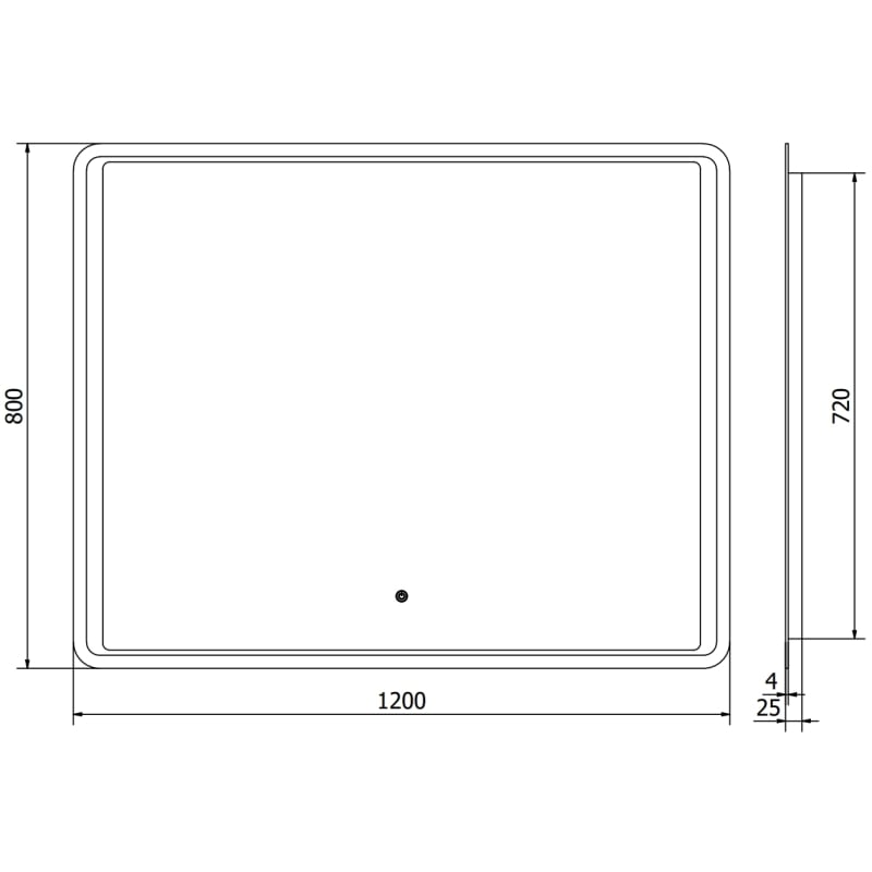 Mexen Zusa espejo de baño iluminado 120 x 80 cm, LED 6000K, antivaho - 9808-120-080-611-00