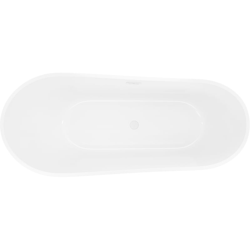 Mexen Dora freestanding bathtub 150 x 75 cm, white/black, white overflow - 52071507575-20