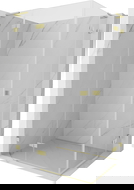 Mexen Lunar L Δίδυμη καμπίνα ντους αριστερής πόρτας 80 x 70 cm, διαφανής,