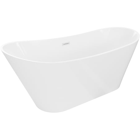 Mexen Dora freistehende Badewanne 160 x 75 cm, weiß, Überlauf weiß - 52071607500-20