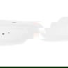 Mexen Dora freistehende Badewanne 160 x 75 cm, weiß, Überlauf in gebürstetem Kupfer - 52071607500-65