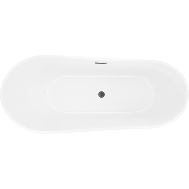 Mexen Dora freestanding bathtub 170 x 75 cm, white, gun metal overflow - 52071707500-95