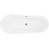 Mexen Dora freestanding bathtub 170 x 75 cm, white, gun metal overflow - 52071707500-95