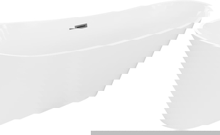 Mexen Dora brīvstāvoša vanna 170 x 75 cm, balta, pārgājiens gun metal - 52071707500-95