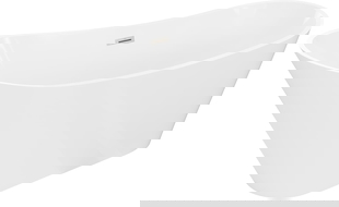 Mexen Dora vasca da bagno indipendente 170 x 75 cm, bianca, troppo pieno nichel spazzolato - 52071707500-97