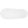 Mexen Dora freestanding bathtub 170 x 75 cm, white/black, white overflow - 52071707575-20
