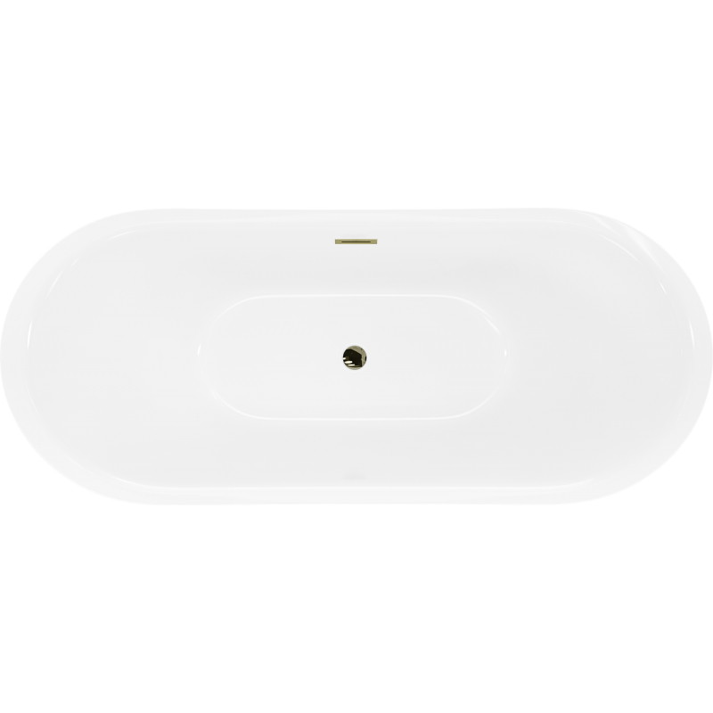 Mexen Lotos μπανιέρα ελεύθερης τοποθέτησης 140 x 75 cm, λευκή, υπερχείλιση