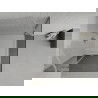 Mexen Roma draaideur douchecabine 100 x 100 cm, grafiet, chroom + Flat douchebak, wit - 854-100-100-01-40-4010