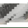Mexen Roma draaideur douchecabine 100 x 100 cm, grafiet, chroom + Flat douchebak, wit - 854-100-100-01-40-4010
