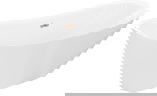 Mexen Lotos vrijstaande badkuip 140 x 75 cm, wit, koper geborsteld overloop - 52051407700-65