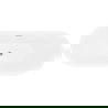 Mexen Lotos vrijstaande badkuip 140 x 75 cm, wit, koper geborsteld overloop - 52051407700-65