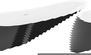 Mexen Lotos freistehende Badewanne 140 x 75 cm, weiß/schwarz, weißer Überlauf - 52051407775-20
