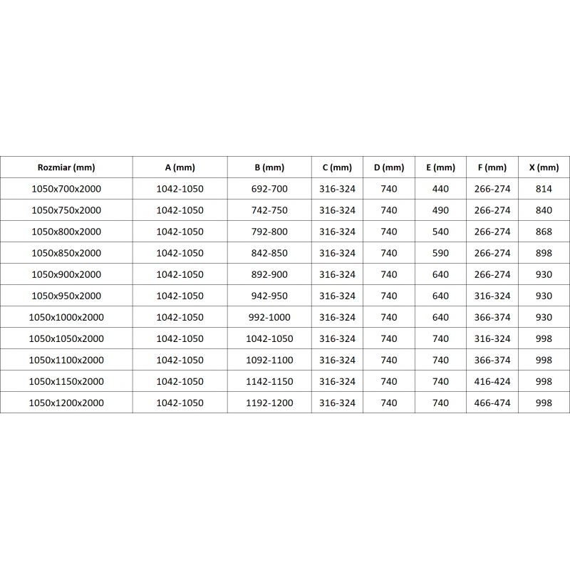 Mexen Lunar L Duo cabina de ducha abatible izquierda 105 x 100 cm, transparente, dorado cepillado - 834L-105L-100P-55-00