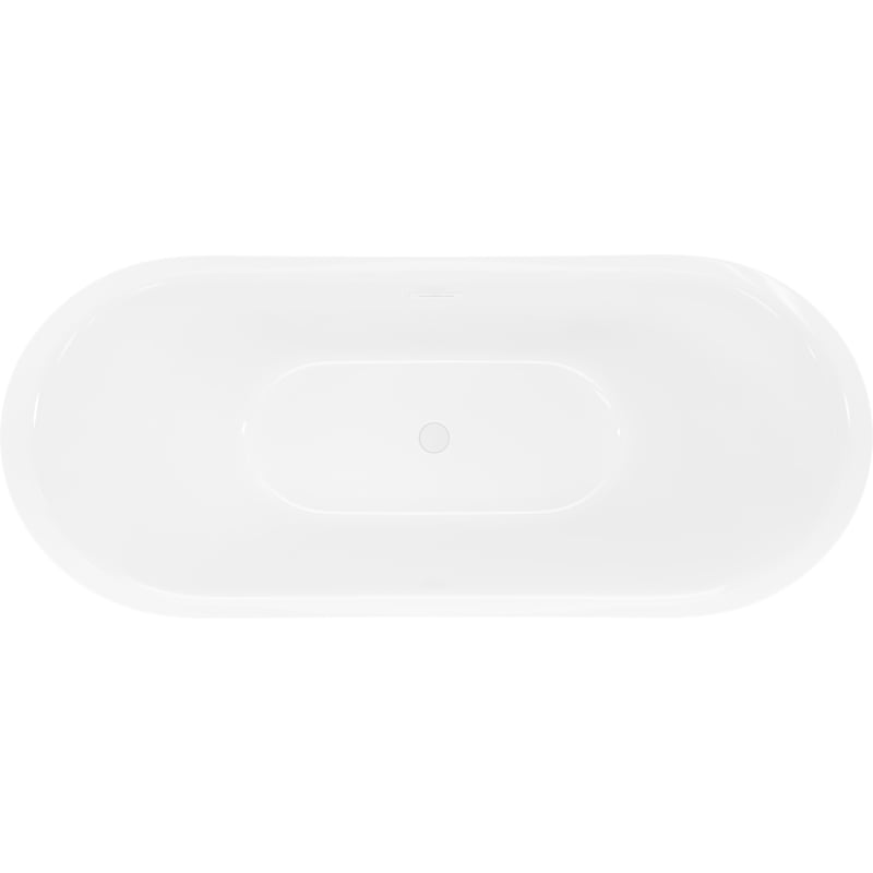 Mexen Lotos vasca da bagno indipendente 150 x 75 cm, bianca, troppo pieno bianco - 52051507700-20