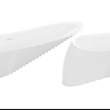 Mexen Lotos bañera exenta 150 x 75 cm, blanca, rebosadero blanco - 52051507700-20