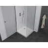 Mexen Pretoria swing shower cabin 70 x 70 cm, transparent, chrome + Flat tray - 852-070-070-01-00-4010