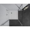 Mexen Pretoria cabine de douche pivotante 90 x 90 cm, transparent, chrome + receveur Flat - 852-090-090-01-00-4010