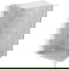 Mexen Lunar L Duo draaideur douchecabine 120 x 70 cm, transparant, goud geborsteld - 834L-120L-070P-55-00