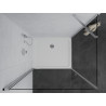 Mexen Pretoria preklopna tuš kabina 90 x 70 cm, prozirno, krom + tuš kada Flat - 852-090-070-01-00-4010