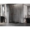 Mexen Lunar L Duo hinged shower cabin 95 x 95 cm, transparent, rose gold - 834L-095L-095P-60-00