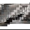 Mexen Lunar Duo draaideur douchecabine 75 x 75 cm, transparant, geborsteld koper - 834-075L-075P-65-00