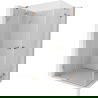 Mexen Lunar Duo ανοιγόμενη αριστερή καμπίνα ντους 90 x 75 cm, διαφανής,
