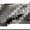Mexen Lunar Duo scharnierend douchecabine 105 x 100 cm, transparant, geborsteld koper - 834-105L-100P-65-00