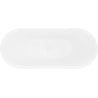 Mexen Lotos freestanding bath 170 x 75 cm, white, white overflow - 52051707700-20