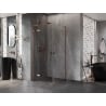 Mexen Lunar L Duo shower cabin hinged 115 x 115 cm, transparent, rose gold - 834L-115L-115P-60-00
