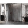 Mexen Lunar L Duo shower cabin hinged 115 x 115 cm, transparent, rose gold - 834L-115L-115P-60-00