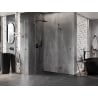 Mexen Lunar Duo cabine de douche pivotante 85 x 85 cm, transparent, gris canon brossé - 834-085L-085P-66-00