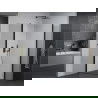 Mexen Pretoria Duo douchecabine scharnierend 90 x 90 cm, transparant, zwart - 852-090-090-70-00-02