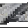 Mexen Pretoria Duo douchecabine scharnierend 90 x 90 cm, transparant, chroom + Flat douchebak - 852-090-090-01-02-4010