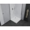 Mexen Pretoria Duo cabine de douche pivotante 90 x 90 cm, transparent, chrome + receveur plat - 852-090-090-01-02-4010