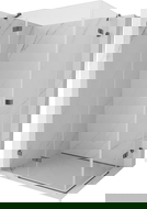 Mexen Lunar Duo draaideur douchecabine links 105 x 100 cm, transparant, geborsteld kanon grijs - 834-105L-100P-66-00