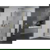 Mexen Pretoria Duo cabina doccia a battente 80 x 80 cm, trasparente, oro + piatto doccia Flat - 852-080-080-50-02-4010G