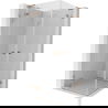 Mexen Lunar L Duo draaideur douchecabine 90 x 90 cm, transparant, geborsteld koper - 834L-090L-090P-65-00