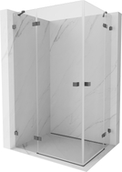Mexen Lunar Duo Duschkabine schwenkbar links 115 x 70 cm, transparent, gun gray gebürstet - 834-115L-070P-66-00