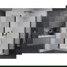 Mexen Pretoria Duo cabine de douche pivotante 70 x 70 cm, transparent, noir + receveur Flat - 852-070-070-70-02-4010B